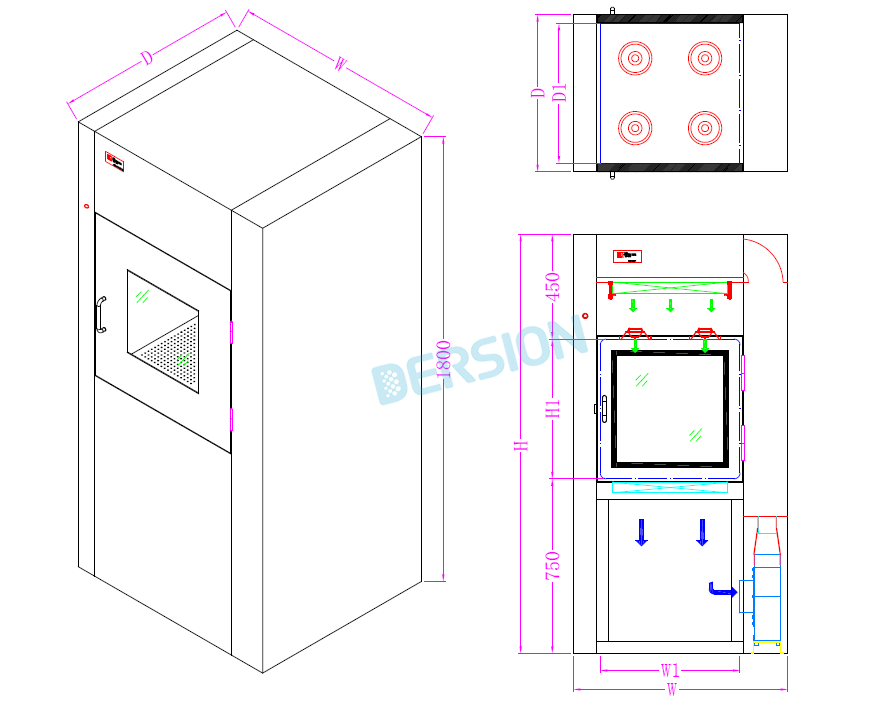 風(fēng)淋傳遞窗